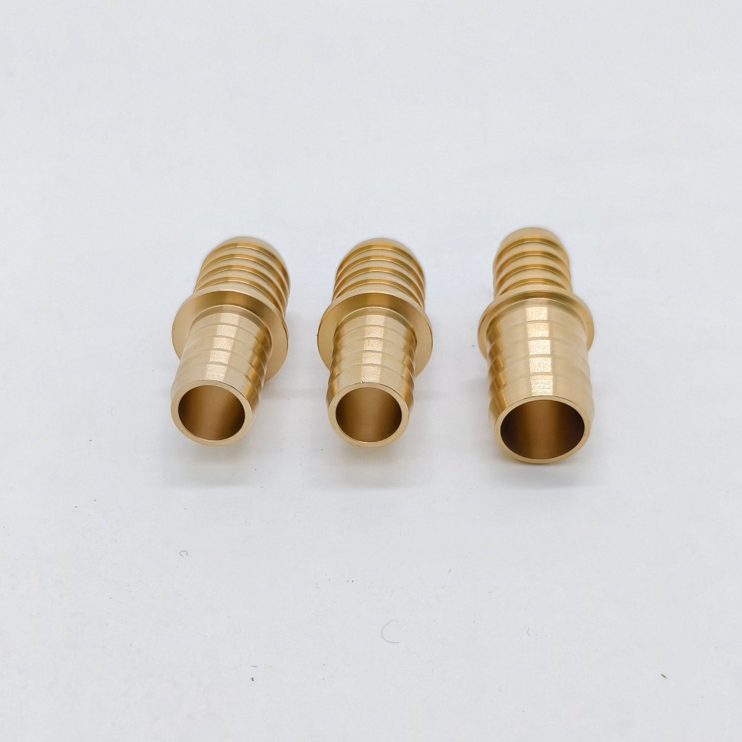 Brass 2 Way Reducing Straight Hose Barb Barbed Pipe Fitting Reducer Copper Coupler Connector Adapter