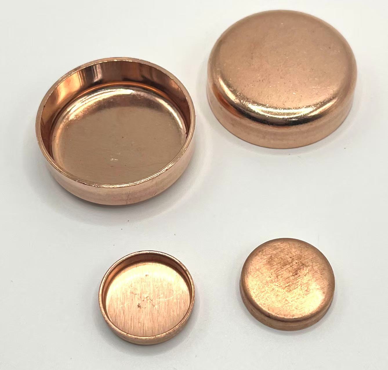 Custom Copper Pipe Fittings End Caps for AC System Welding Compatible