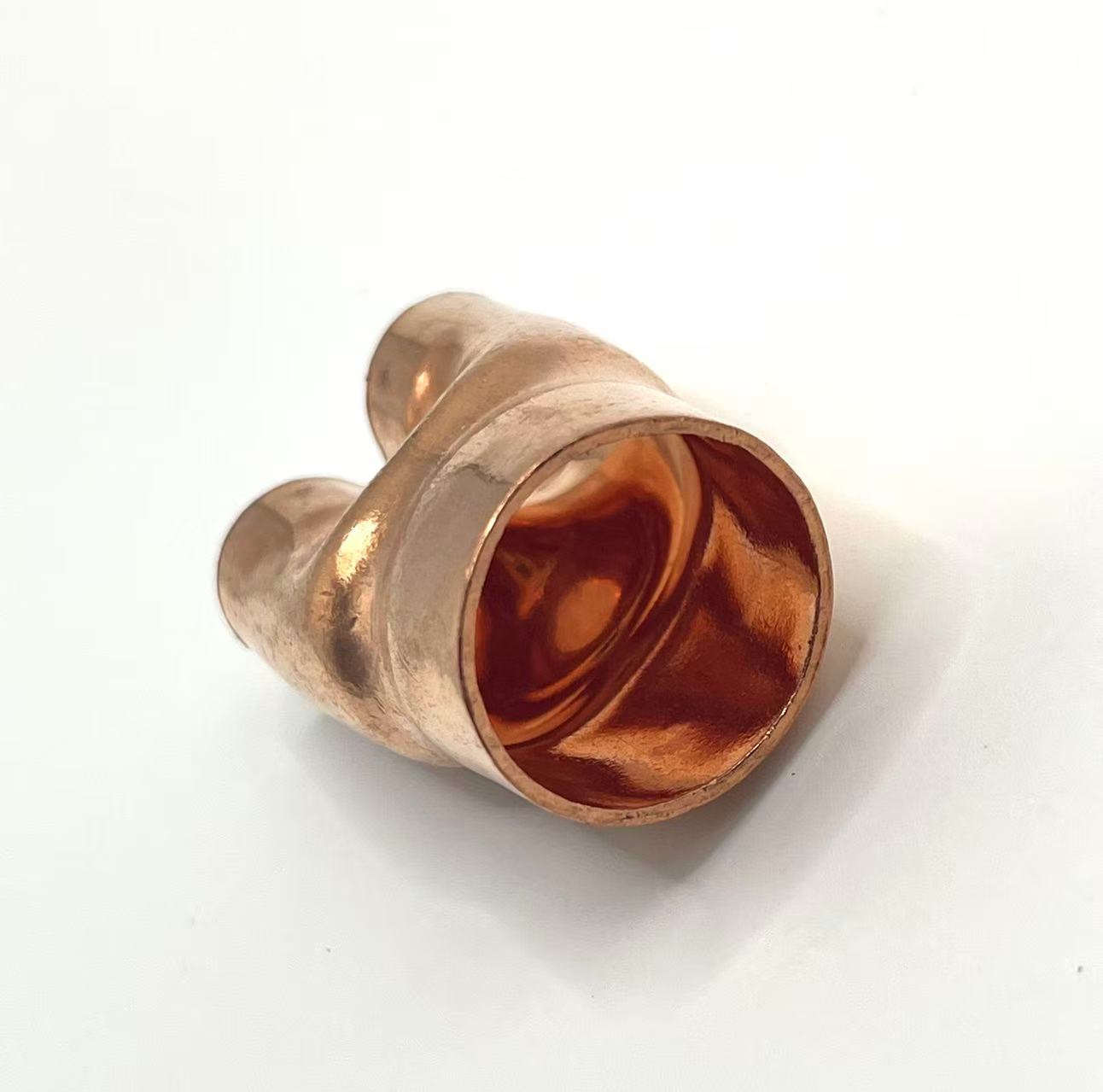 Copper Air Conditioner Refrigerator Y-Type Three-Way Connector (Pants-Type, Fork-Type)