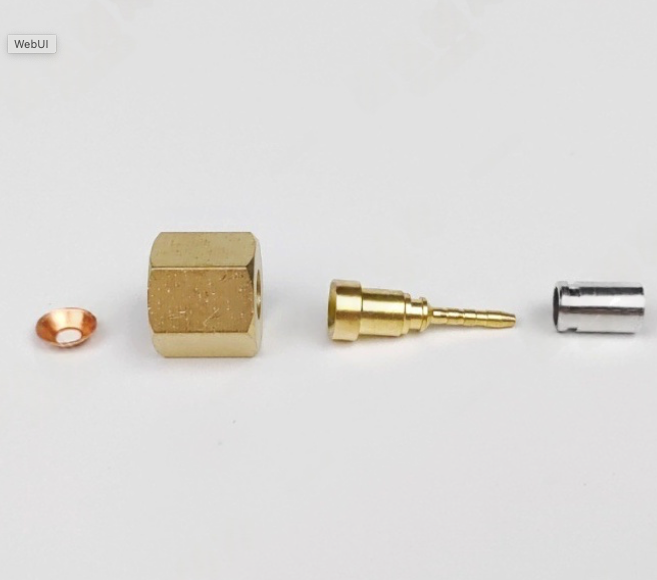 Air Conditioning Oil Pressure Connector Terminals Conditioner Custom Brass Oil Pressure Pipe Joint