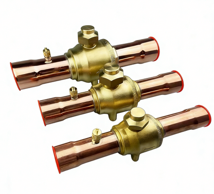 HVAC Shut-off Ball Valve for Refrigeration and Cooling System Control