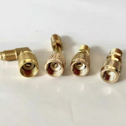 R410 Air Conditioner Refrigerant Conversion Adapter R22 Adapter Liquid Pipe Conversion Head Casting Male Female Air Conditioner