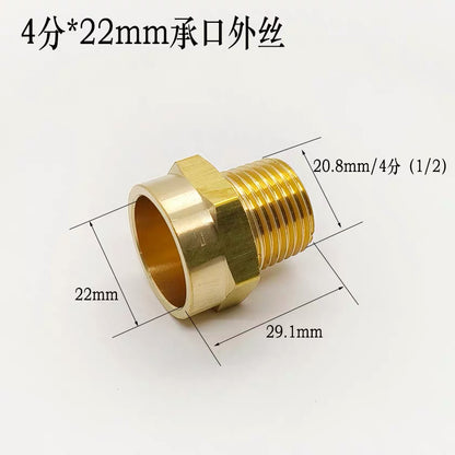 Brass Pipe Fitting Hose Adapter