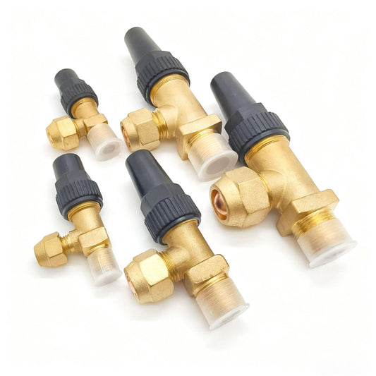 Brass Right Angle Shut Off Stop Globe Check Air Actuated Quick Closing Valve for Air Conditioner