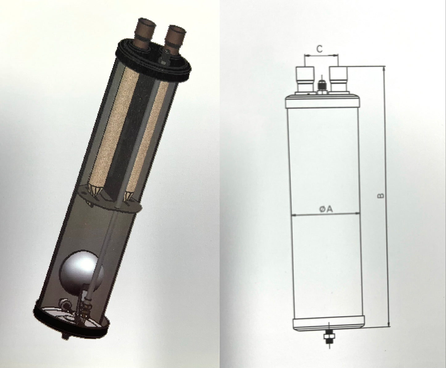 Oil Separator for Refrigeration Compressor Condensing System