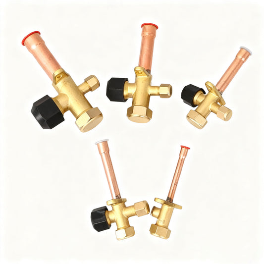 2 Way & 3 Way air Conditioner Split Valve Straight Bend AC Service Split Valve