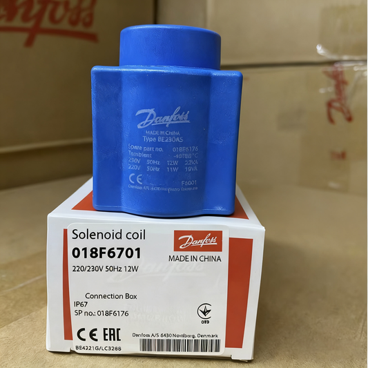 Danfoss EVR3 air conditioner 018F6701 refrigeration 220V 12W small power solenoid valve coil