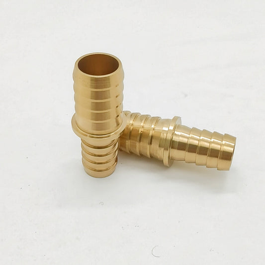 Brass 2 Way Reducing Straight Hose Barb Barbed Pipe Fitting Reducer Copper Coupler Connector Adapter