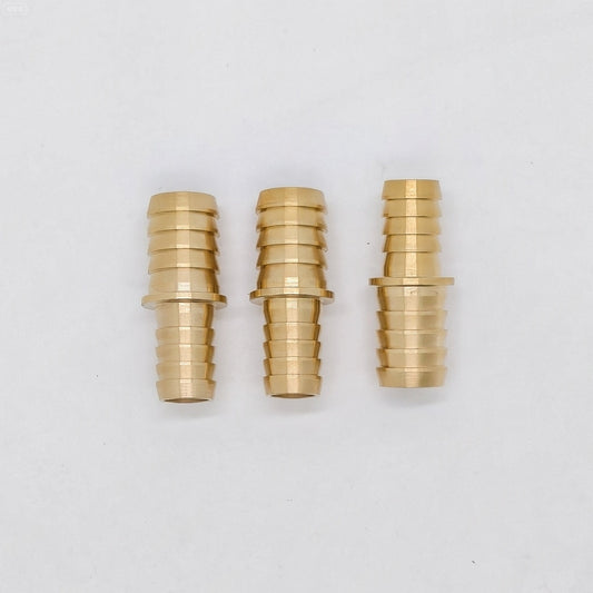 Brass 2 Way Reducing Straight Hose Barb Barbed Pipe Fitting Reducer Copper Coupler Connector Adapter