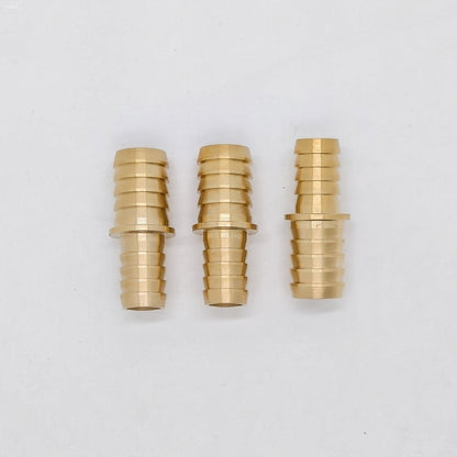 Brass 2 Way Reducing Straight Hose Barb Barbed Pipe Fitting Reducer Copper Coupler Connector Adapter