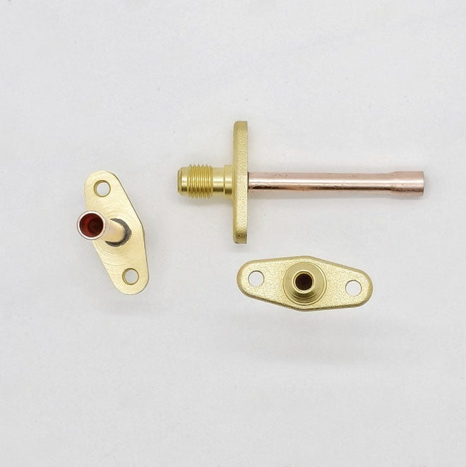 Fixed Ear One-Way Valve Fluorine Nozzle Refrigerator Quick Connector Needle Valve Filling Valve