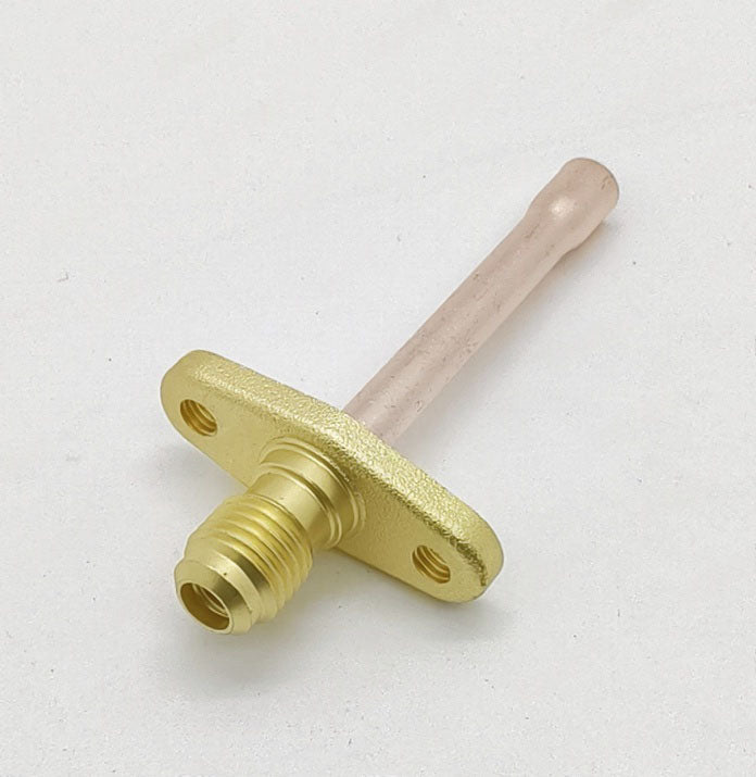 Fixed Ear One-Way Valve Fluorine Nozzle Refrigerator Quick Connector Needle Valve Filling Valve