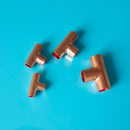 Copper Equal Tee/T-Type Copper Pipe Welding Fittings
