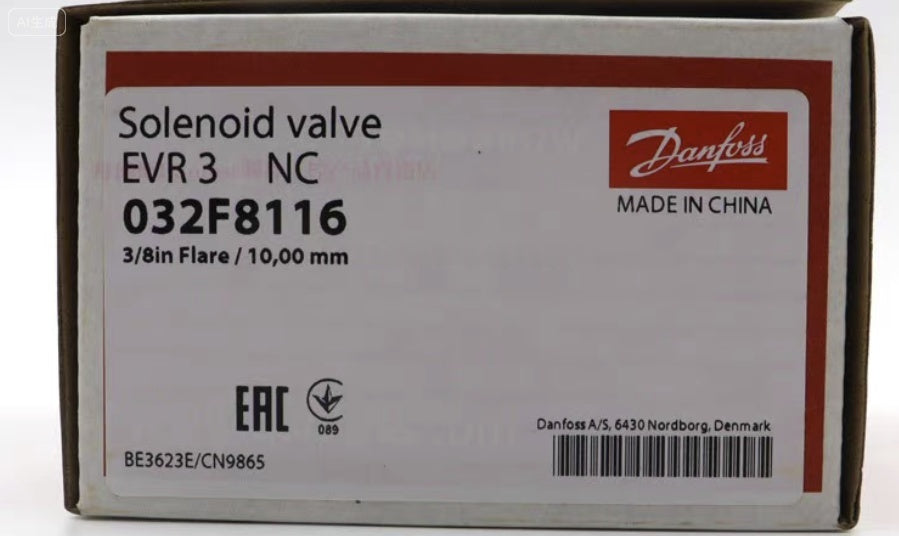 Danfoss EVR3-15 Solenoid Valve body ,Flare,(Single)